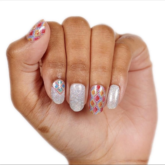 *Retired* Color Street: Pinball Queen | Arcade Silver Rainbow Diamonds Glitter - Picture 12 of 14